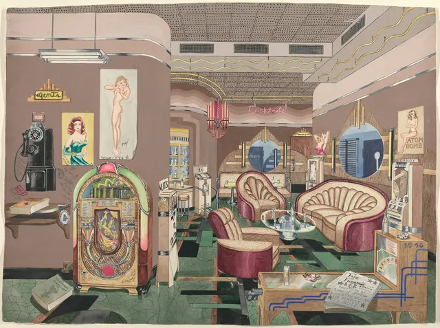 Heritage Palette wallpaper: Cocktail Lounge 1947